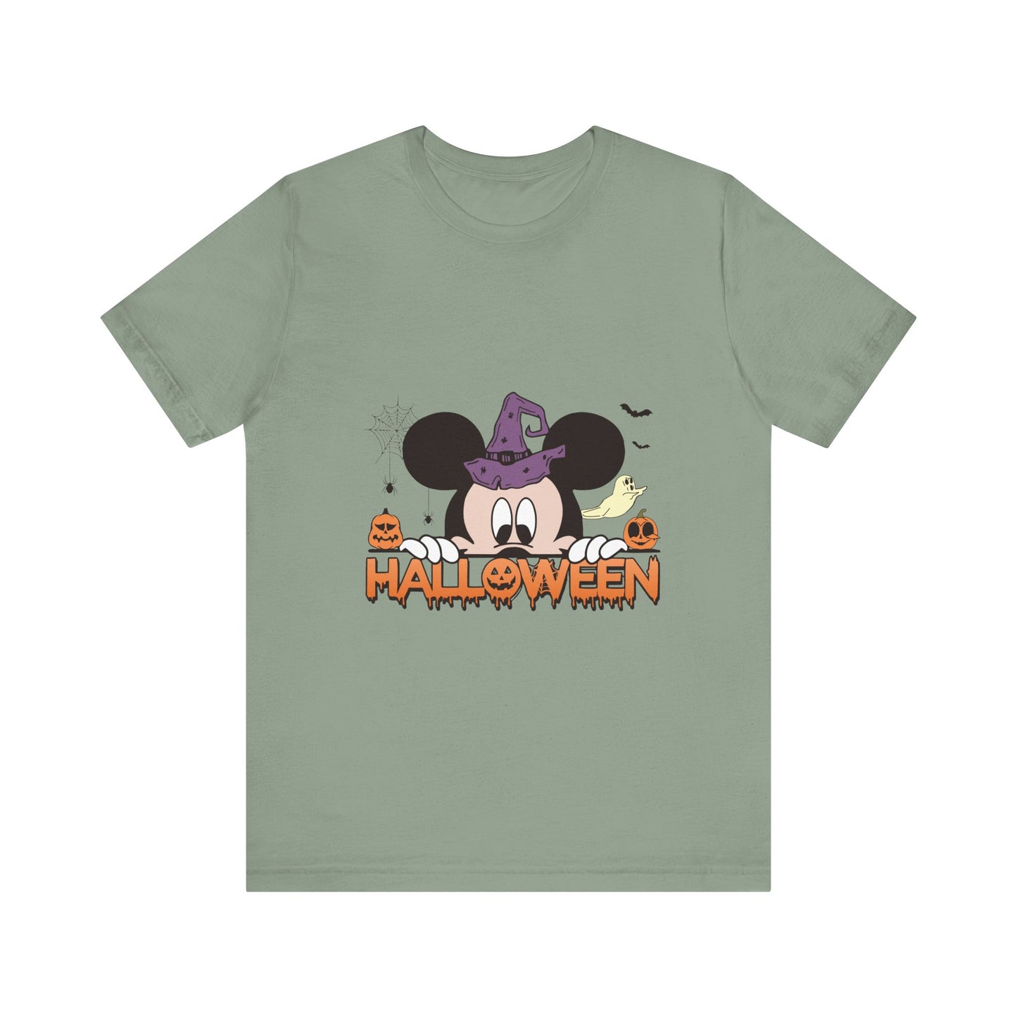 Mickey Halloween (front and back) Jersey Short Sleeve Tee