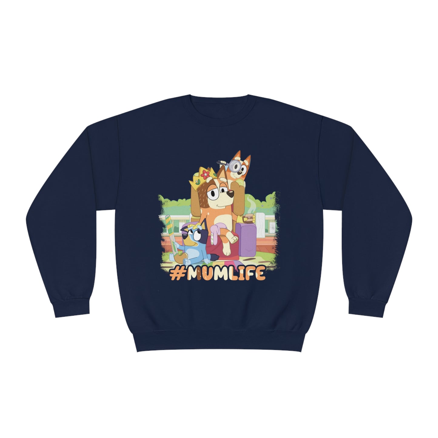 #Mumlife Bluey Crewneck Sweatshirt
