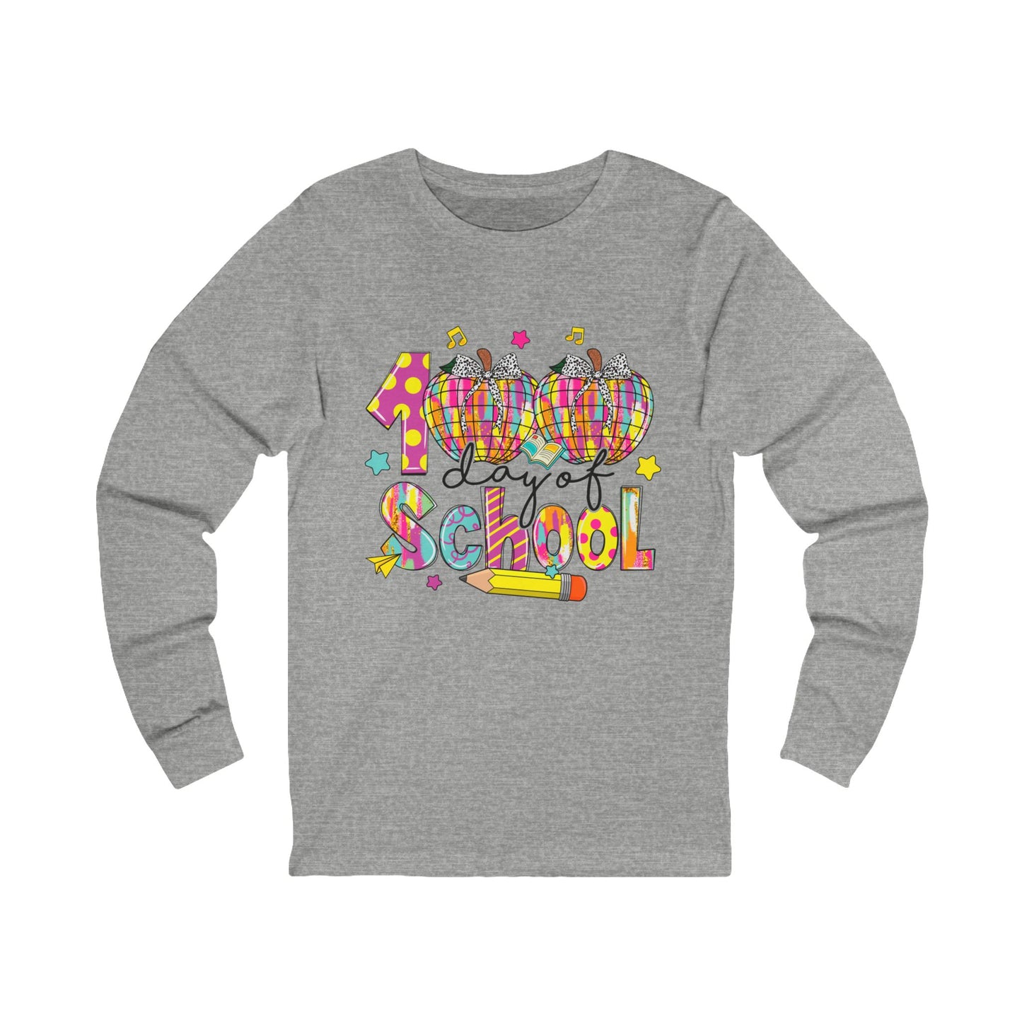 100TH DAY OF SCHOOL Jersey Long Sleeve Tee