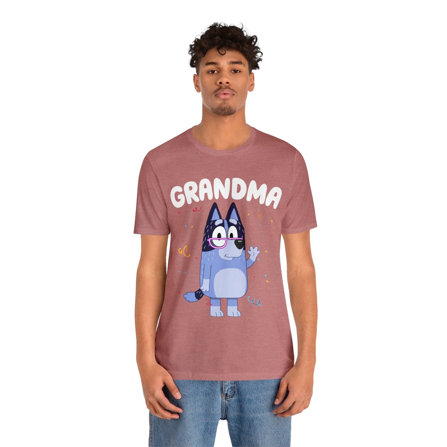 Grandma Bluey Birthday short sleeve Tshirt
