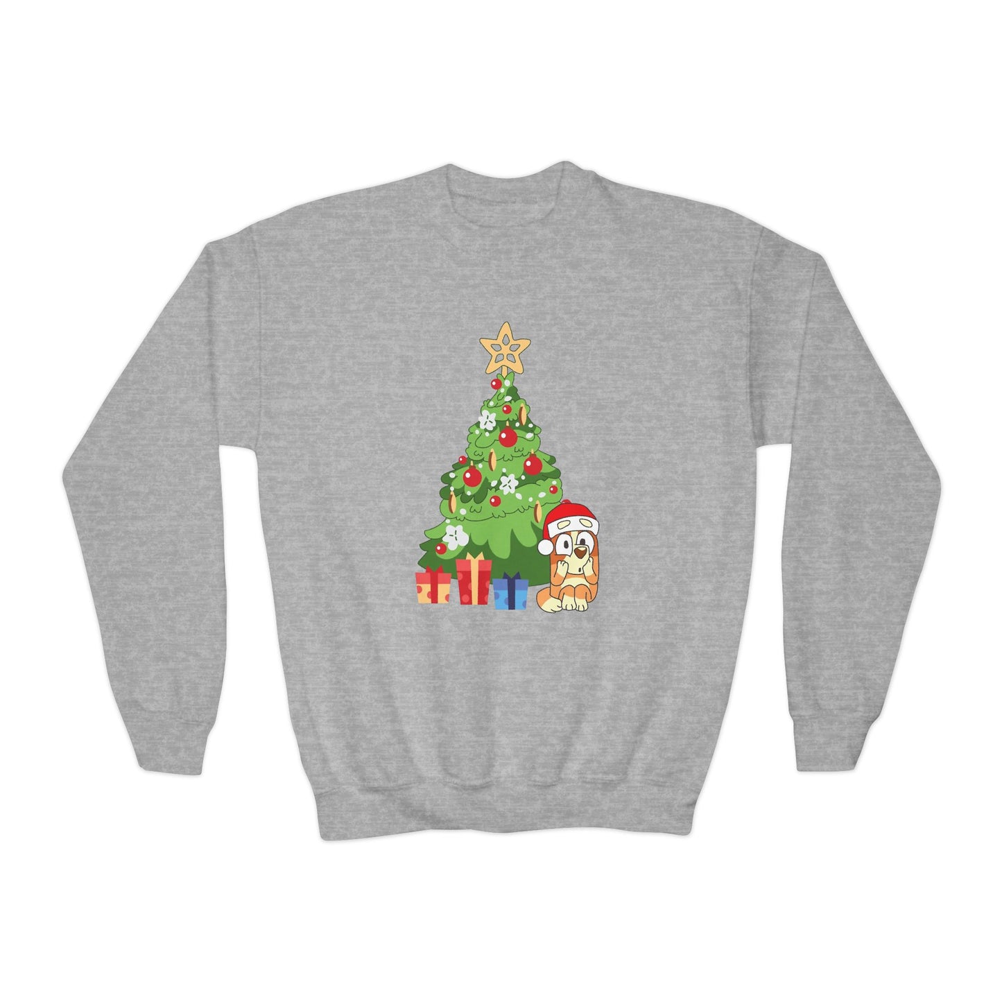 Christmas Tree Bingo Youth Crewneck Sweatshirt