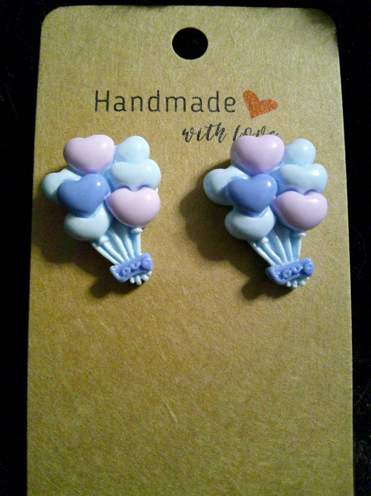 Blue/purple LOVE balloons