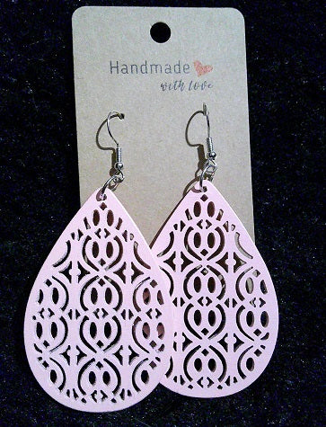 Boho teardrop light pink