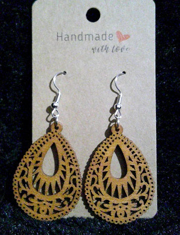 Boho wood teardrop