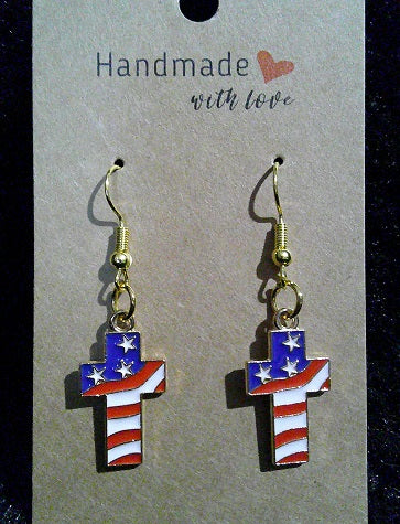 American flag cross