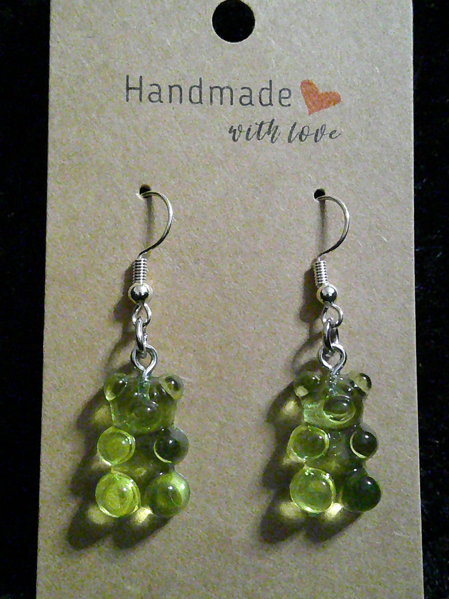 Lime green gummy bear