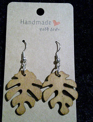 Boho light brown leaf