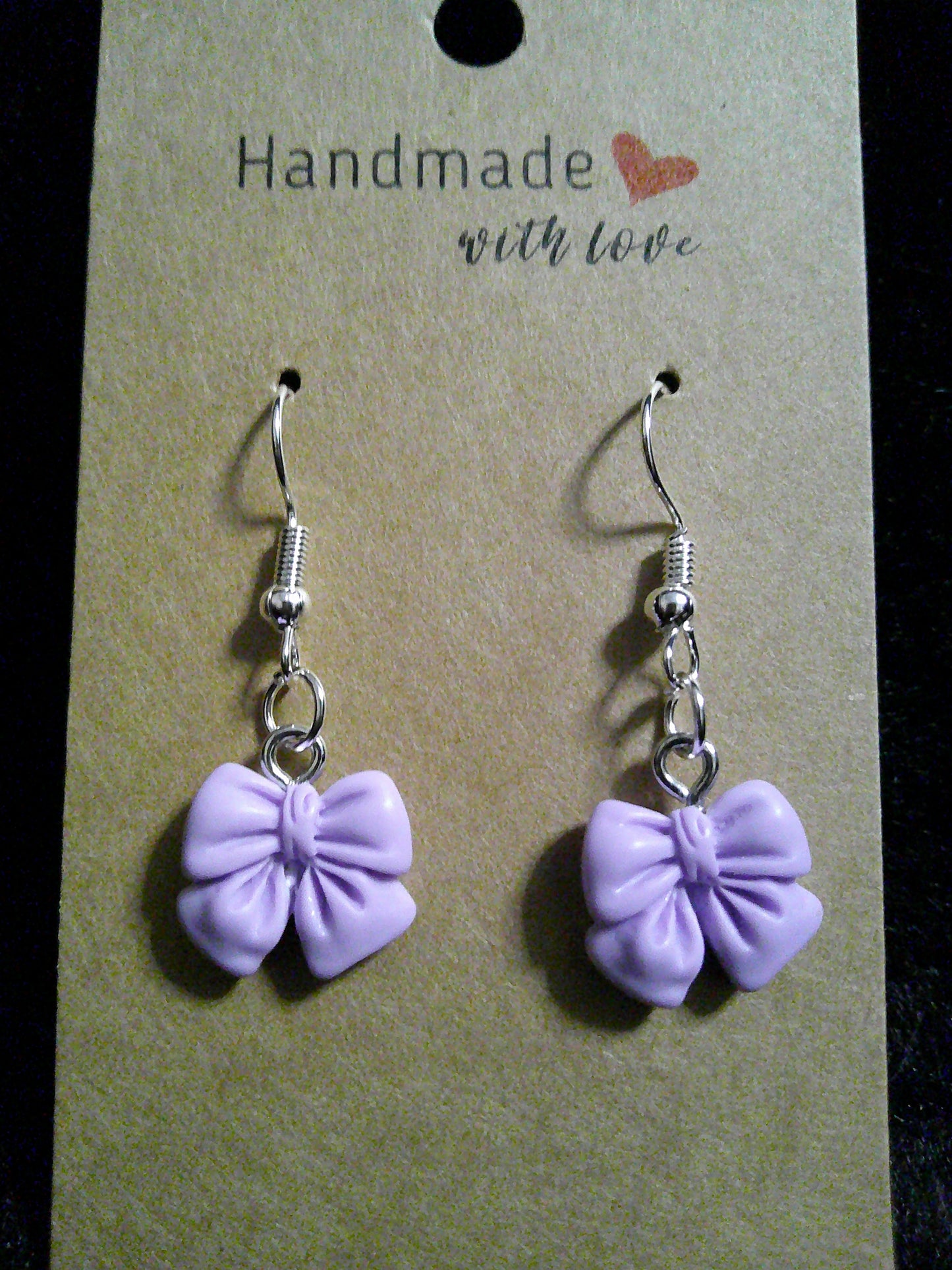 small lavender bow