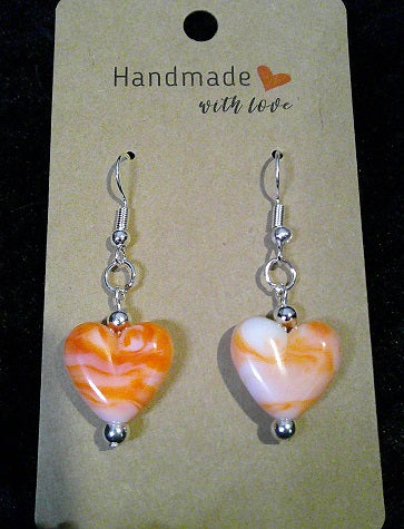 orange swirl heart
