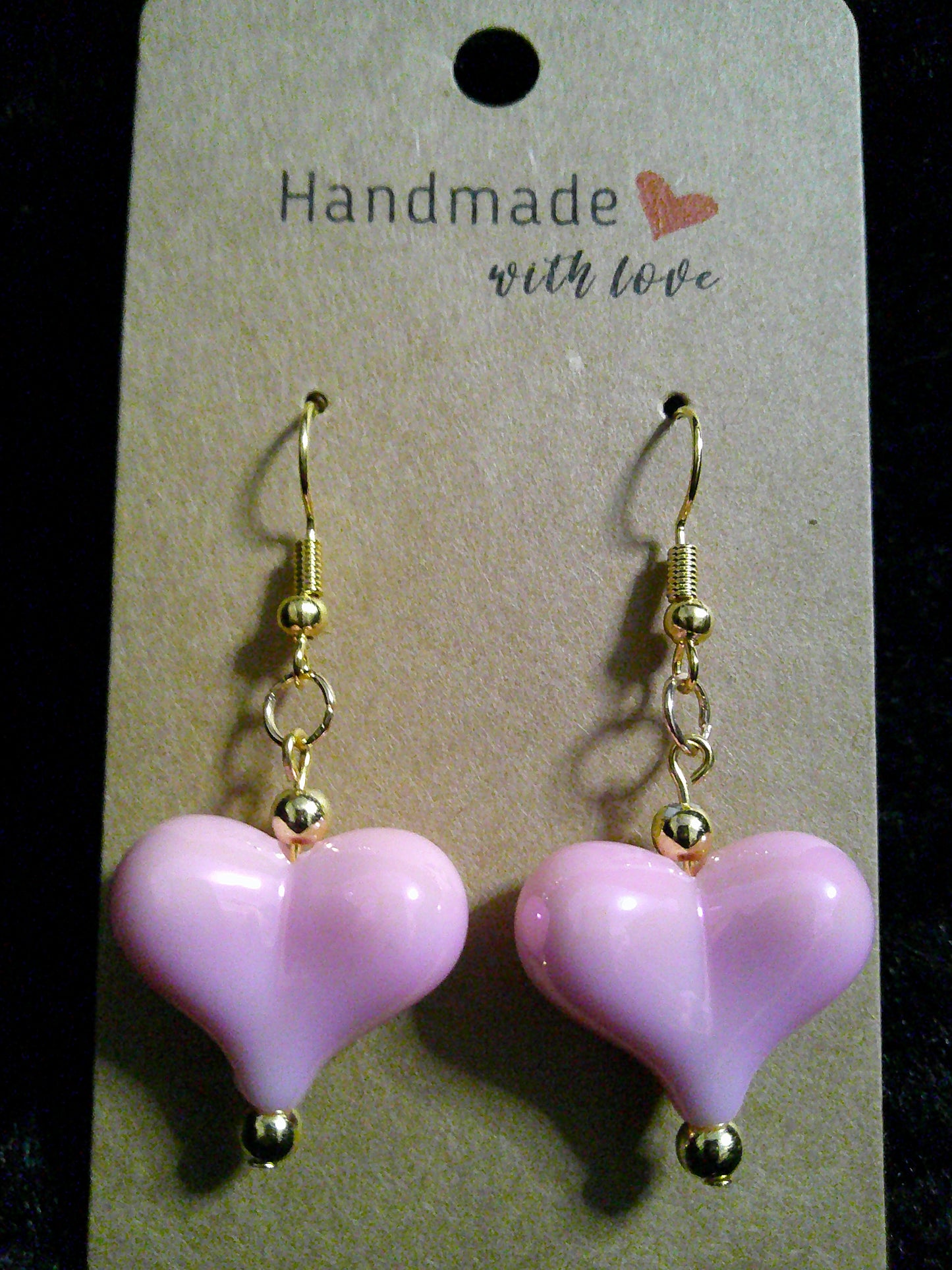 Light pink bead heart