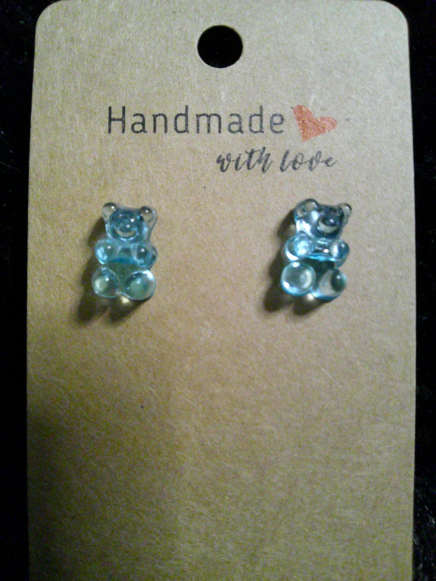 mini turquoise gummy bears