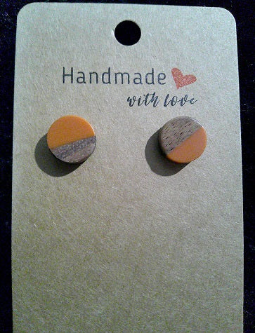 wood grain/orange