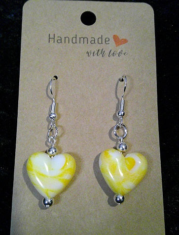 yellow swirl heart