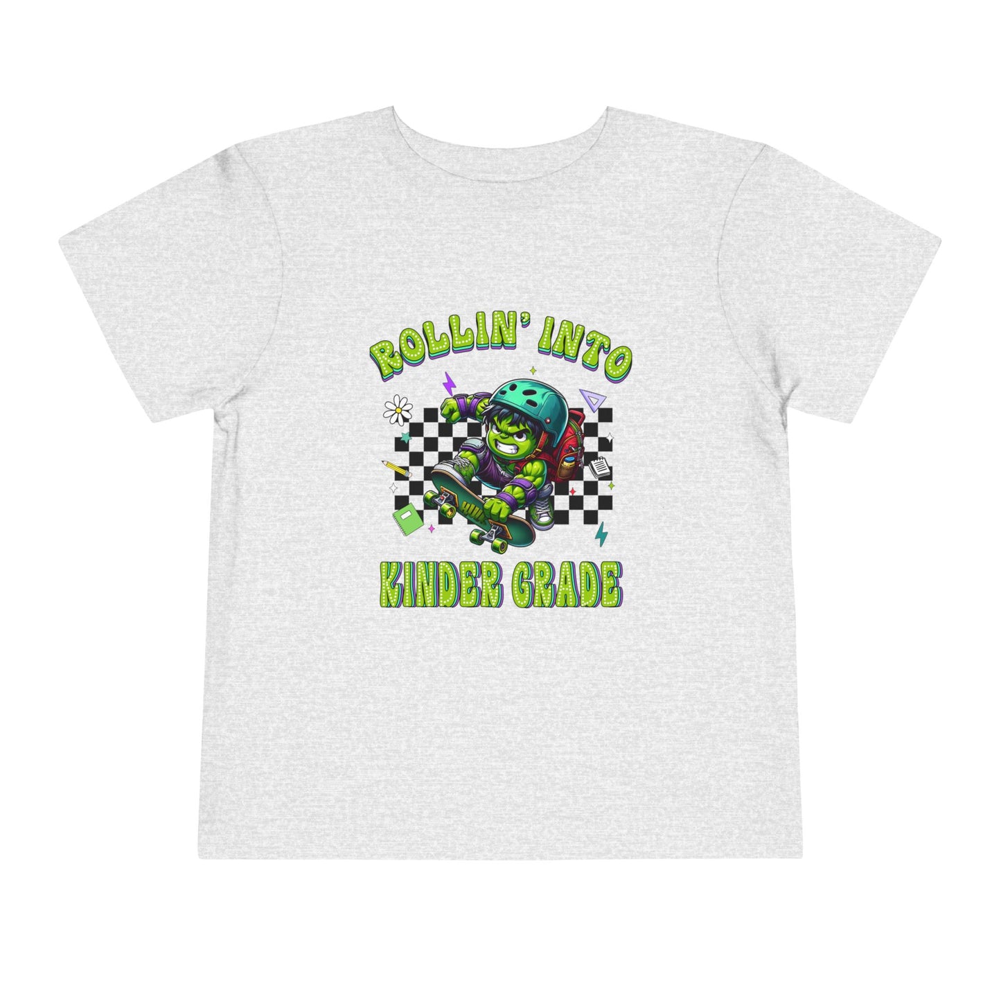 HULK - Rollin' Into Kinder Grade Toddler Short Sleeve Tee