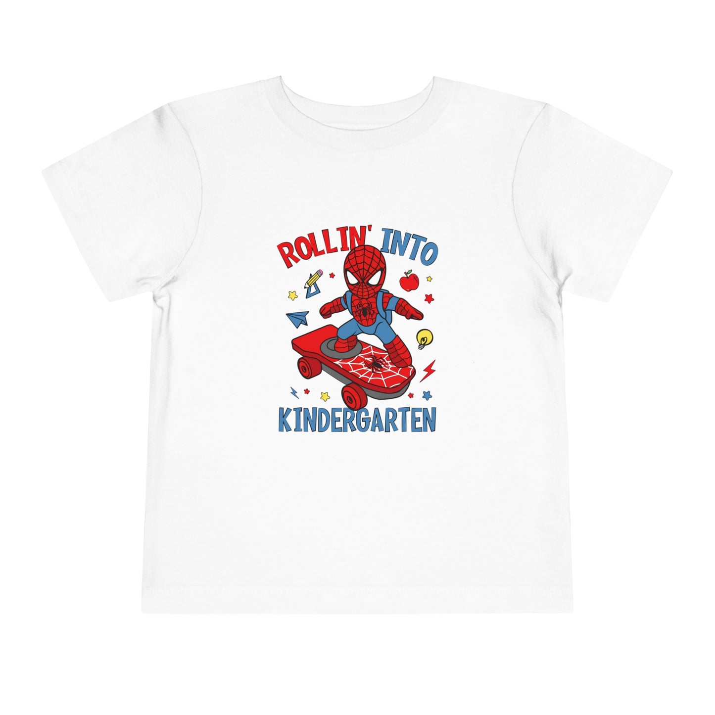 Rollin' Into Kindergarten Toddler Short Sleeve Tee