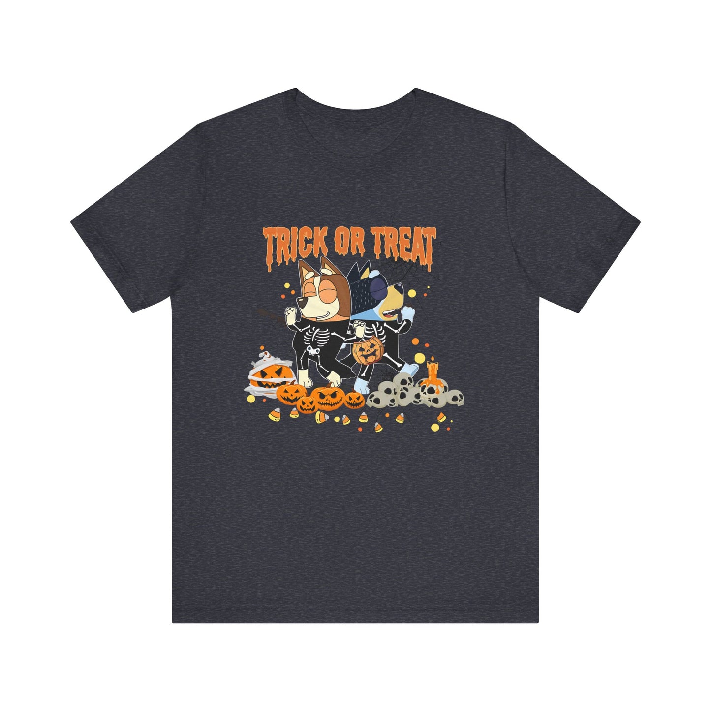 Trick or Treat with Chili and Bandit Jersey Short Sleeve Tee