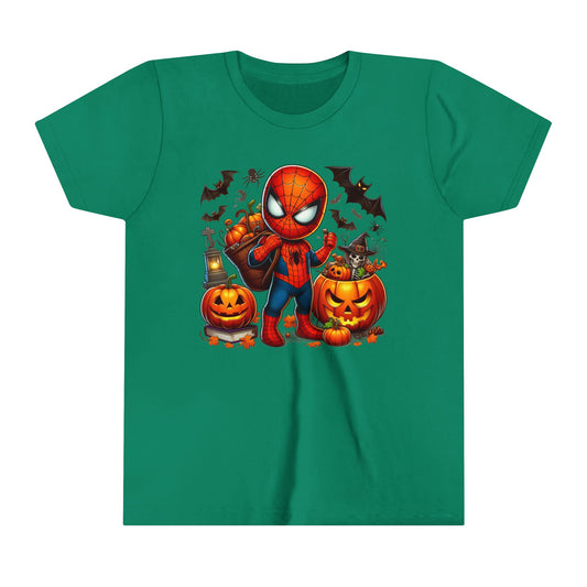 Spiderman Trick or Treat Youth Short Sleeve Tee