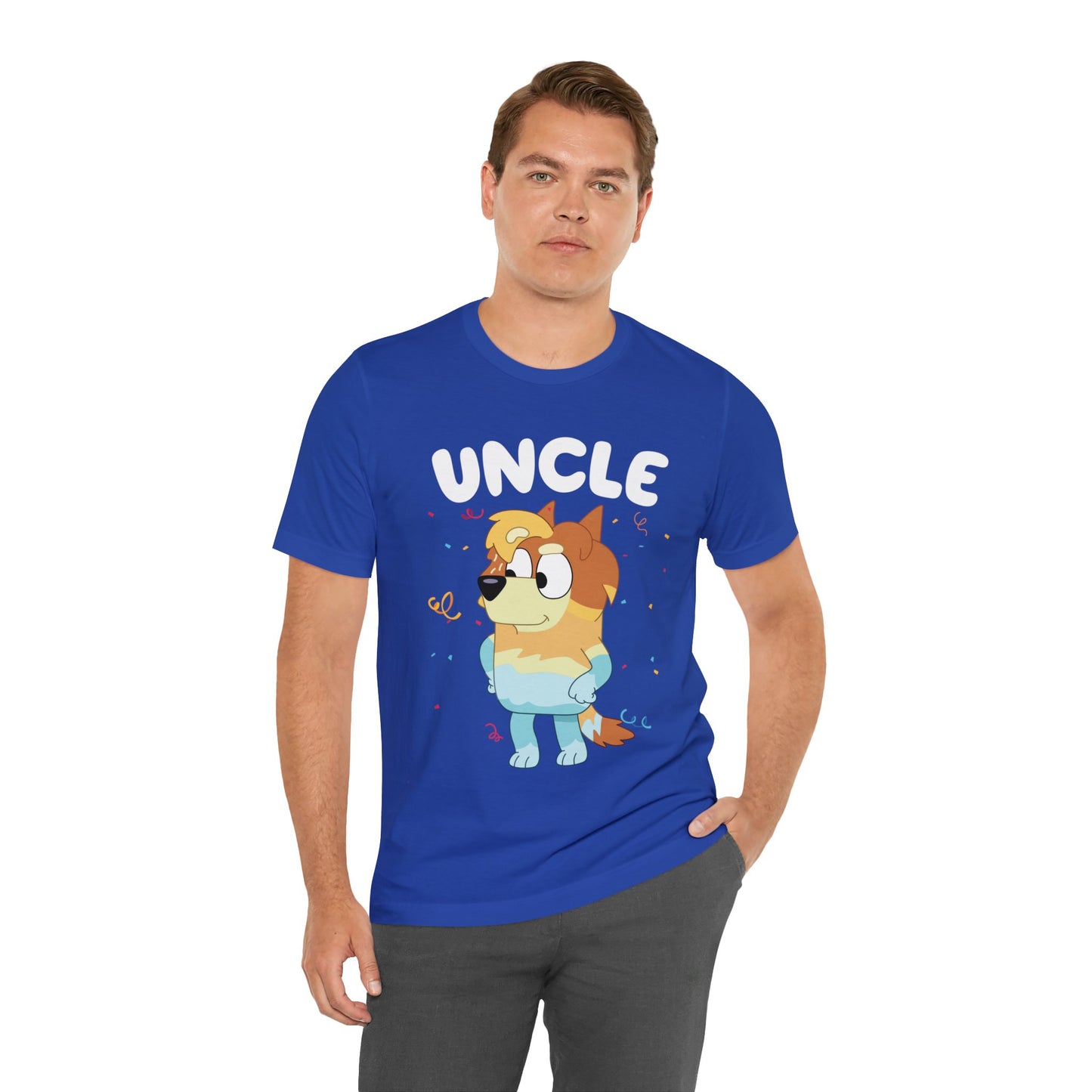 Uncle Bluey Birthday Short sleeve Tshirt