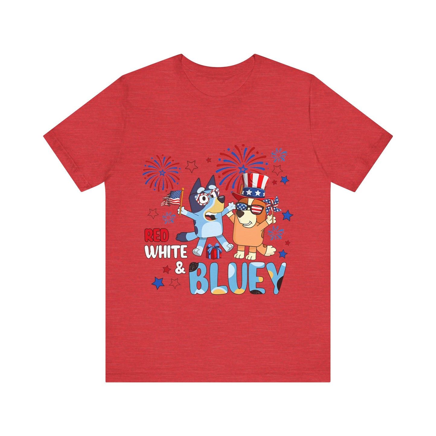 Red, White & Bluey Jersey Short Sleeve Tee