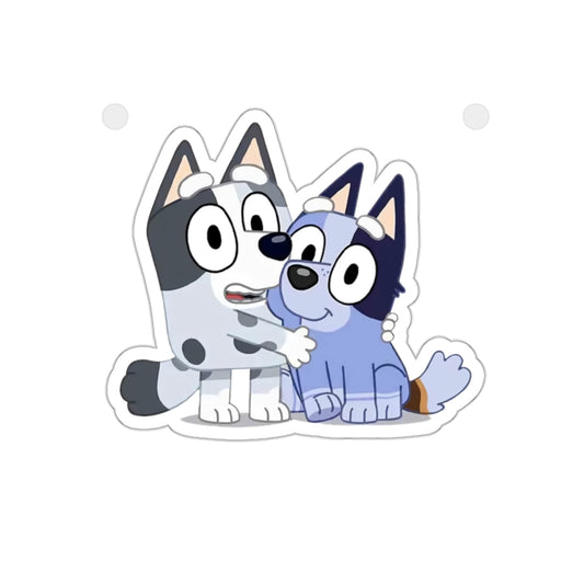 Muffin and Socks **Water Resistant Die-Cut Stickers