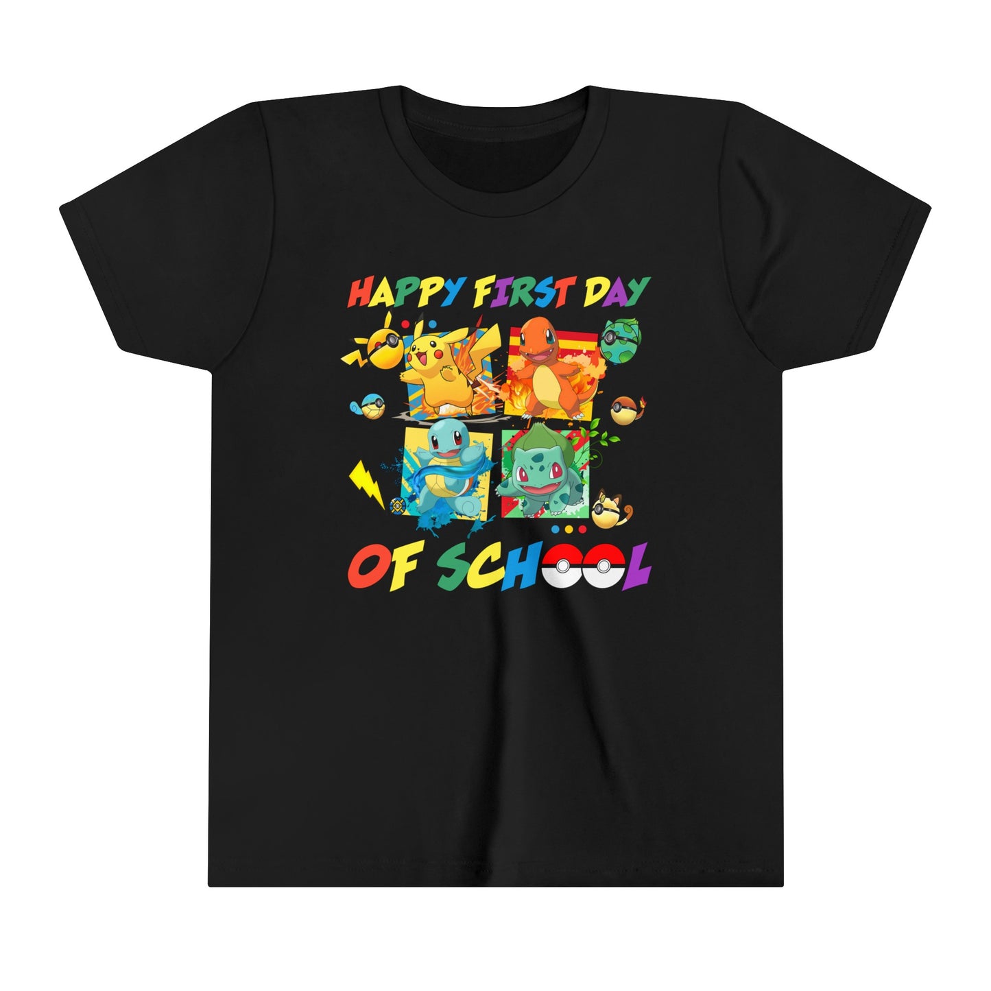 Happy First Day of School Youth Short Sleeve Tee