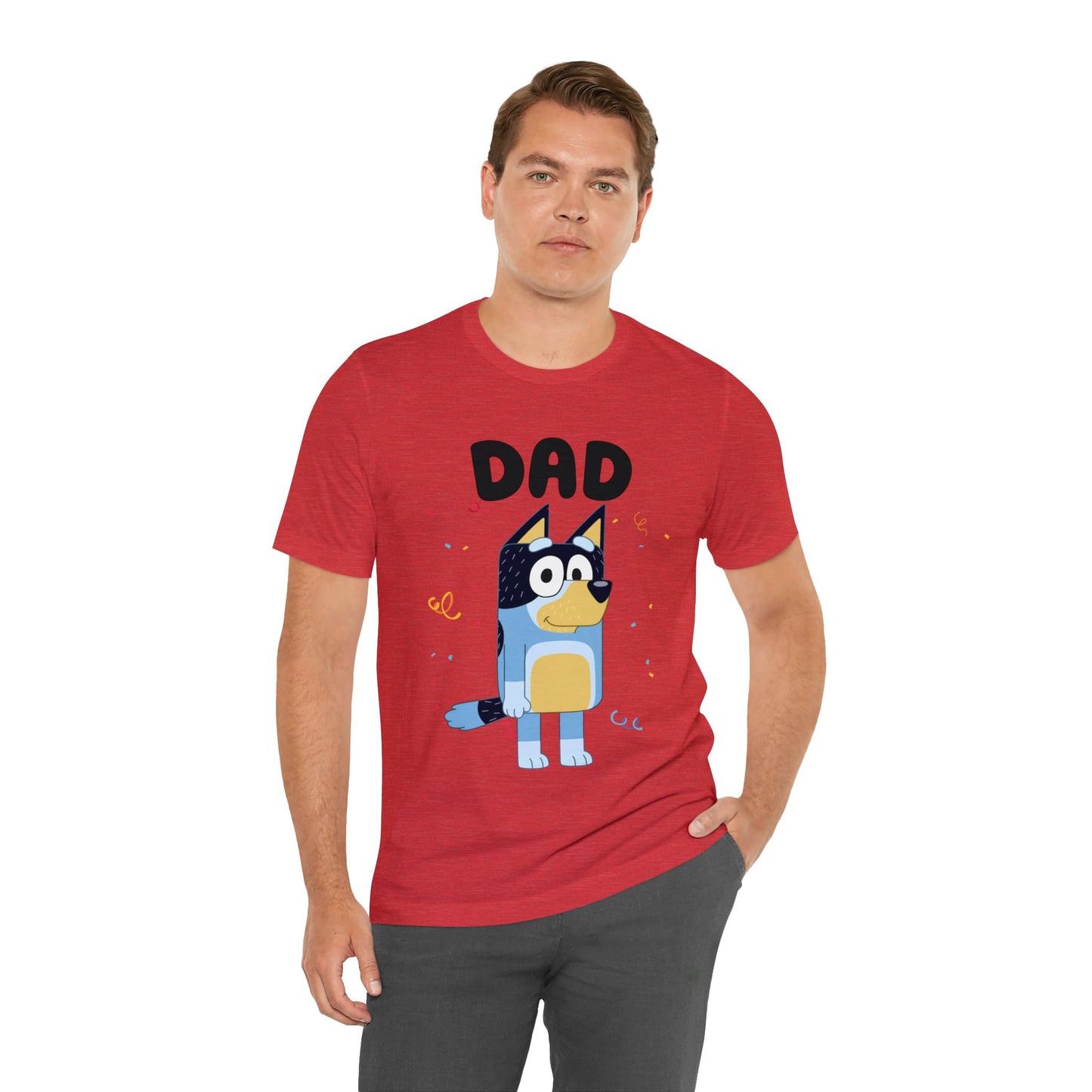 Dad Bluey Birthday Short sleeve Tshirt