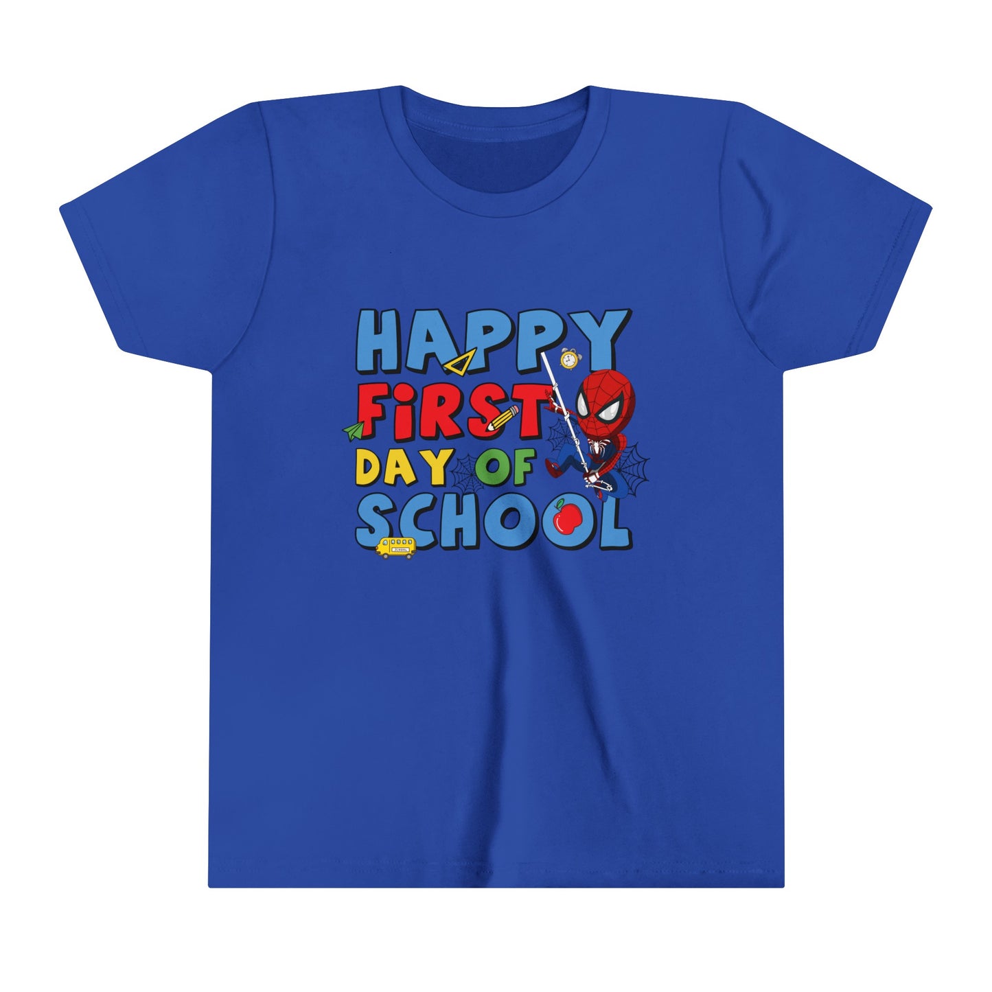 Happy First Day of School Youth Short Sleeve Tee