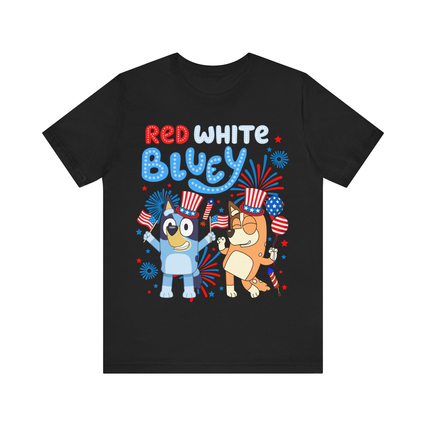 Red, White & Bluey Jersey Short Sleeve Tee