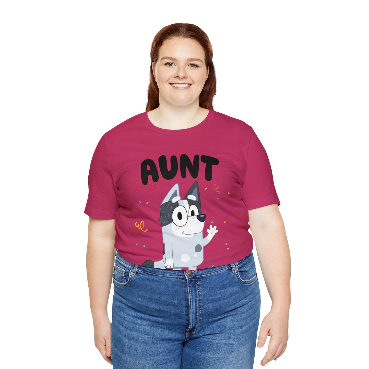 Aunt Bluey Birthday short sleeve Tshirt