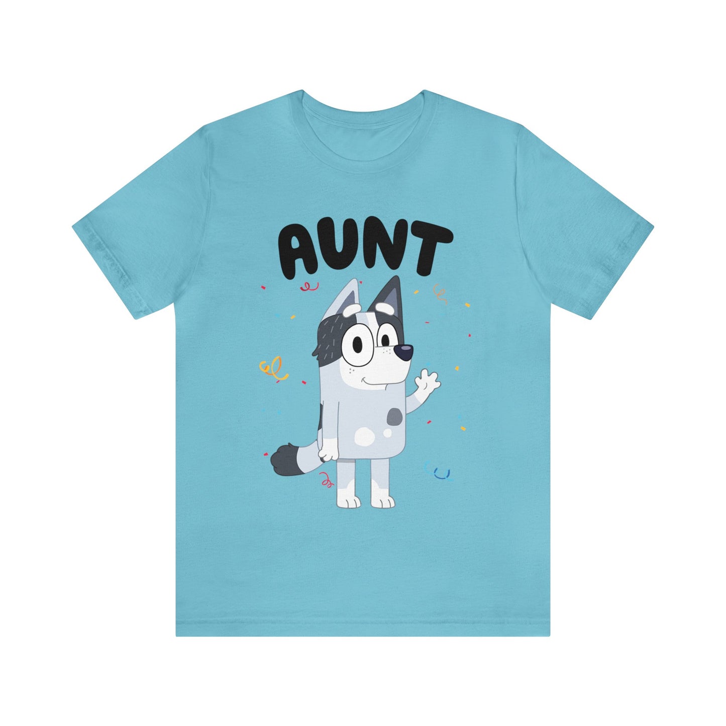 Aunt Bluey Birthday short sleeve Tshirt