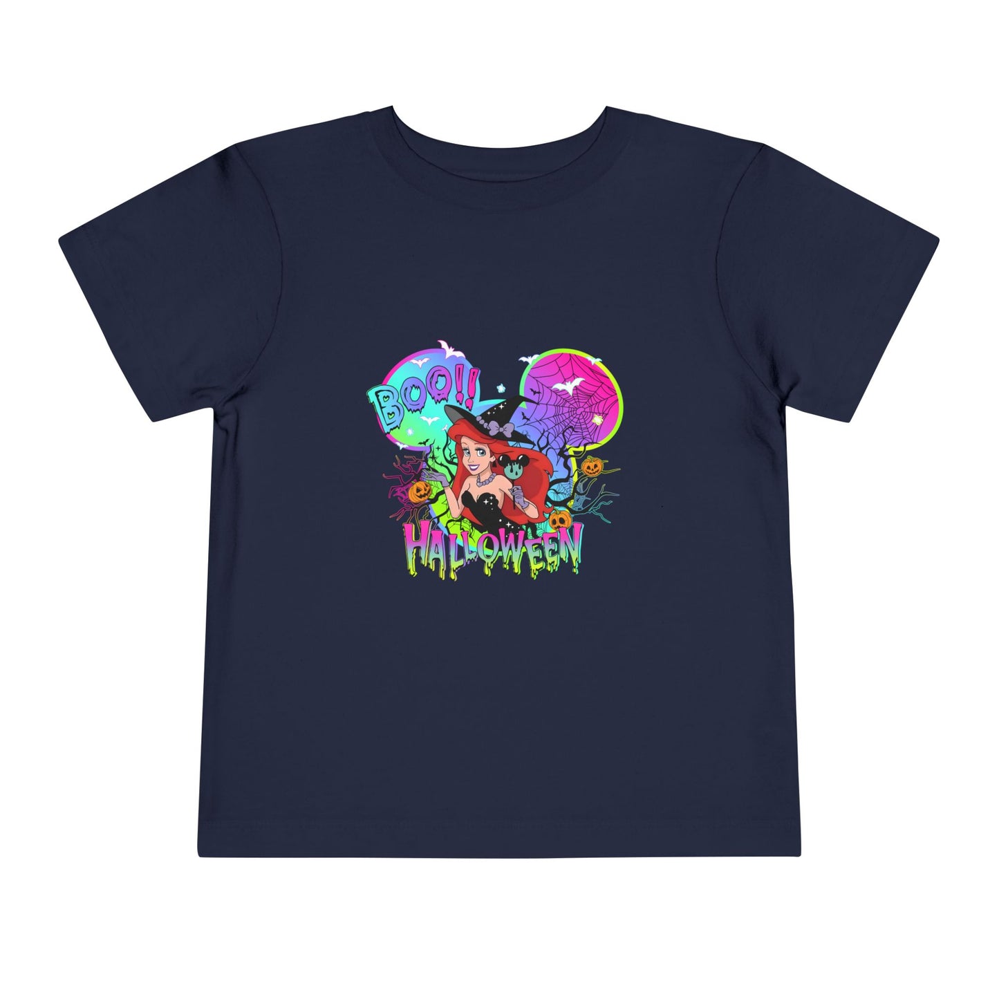 Ariel Boo! Halloween Toddler Short Sleeve Tee