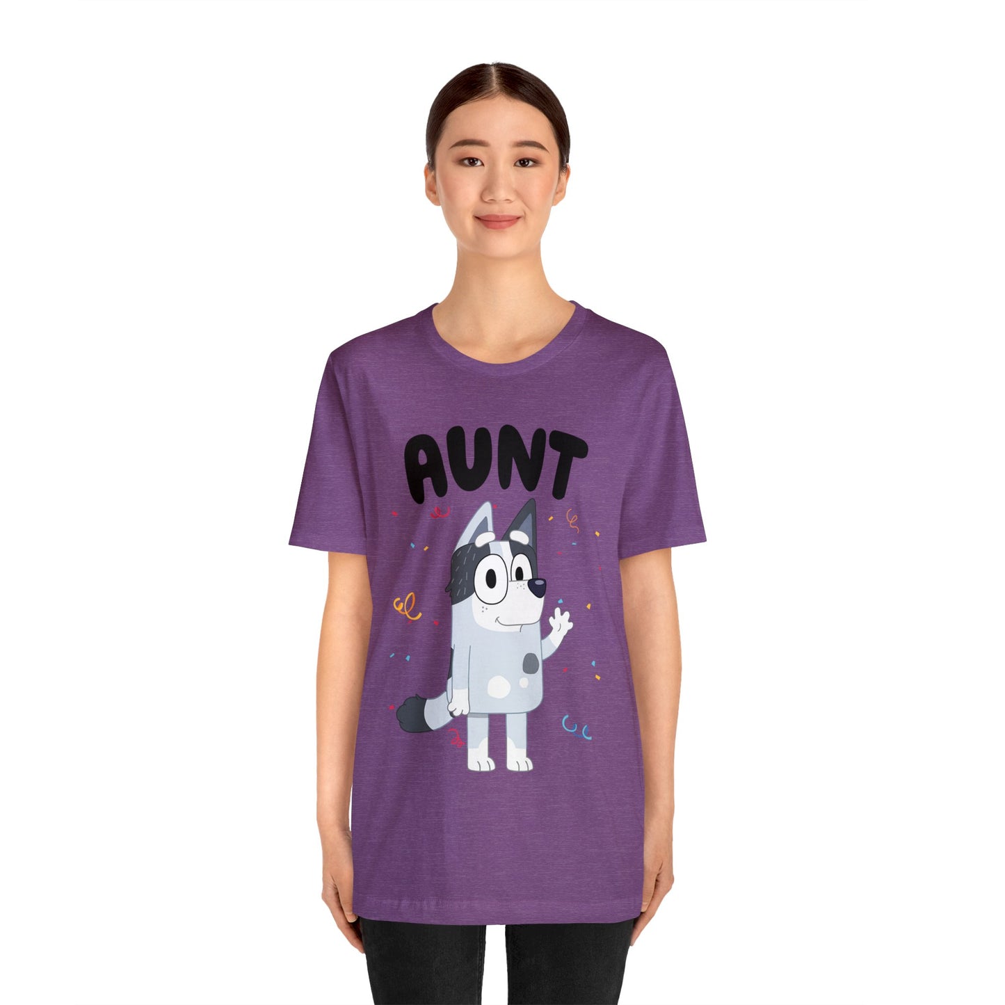 Aunt Bluey Birthday short sleeve Tshirt