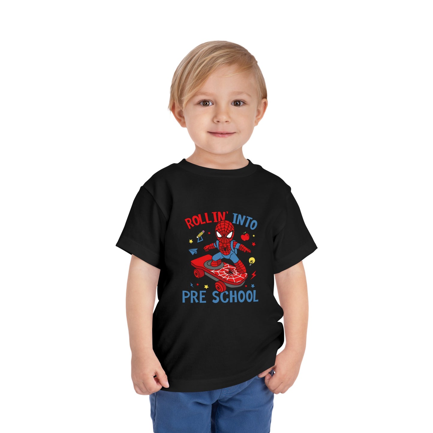 Rollin' Into Preschool Toddler Short Sleeve Tee