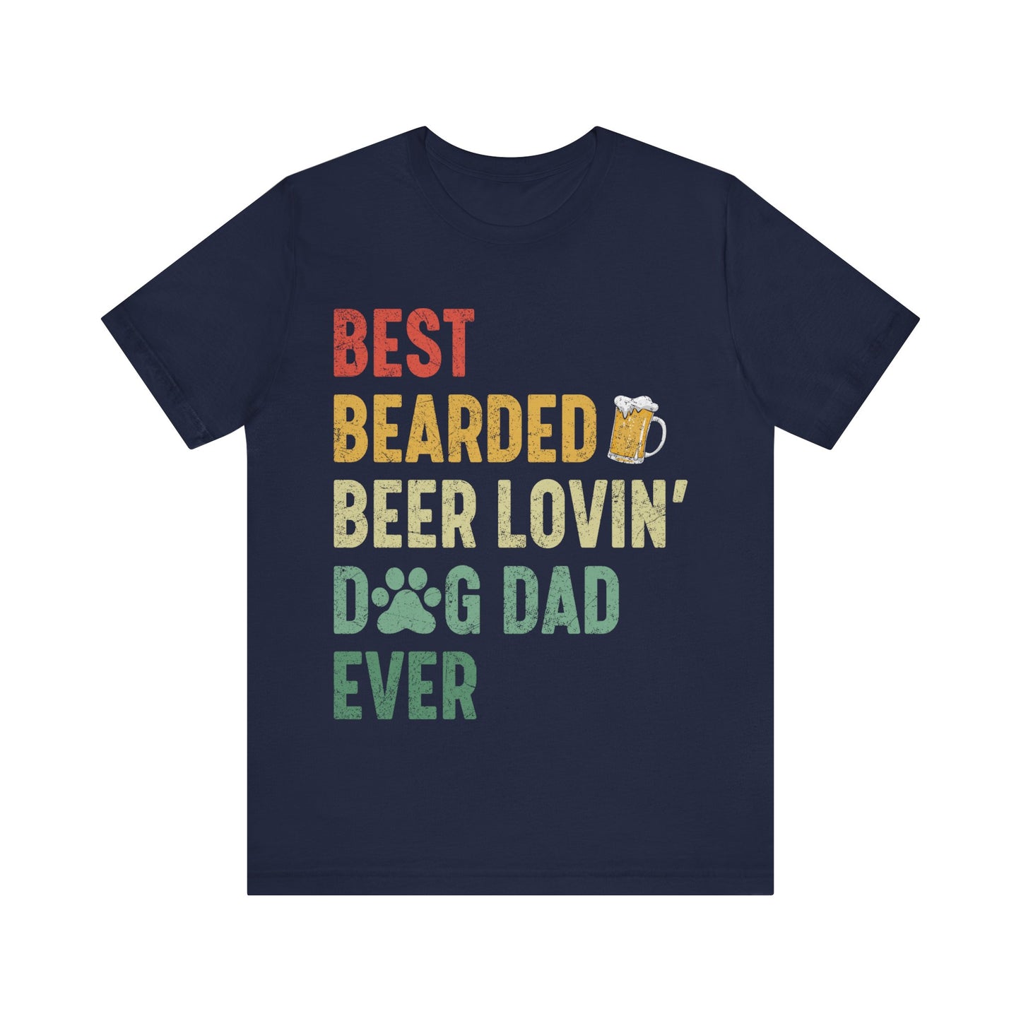 Best Dog Dad Jersey Short Sleeve Tee