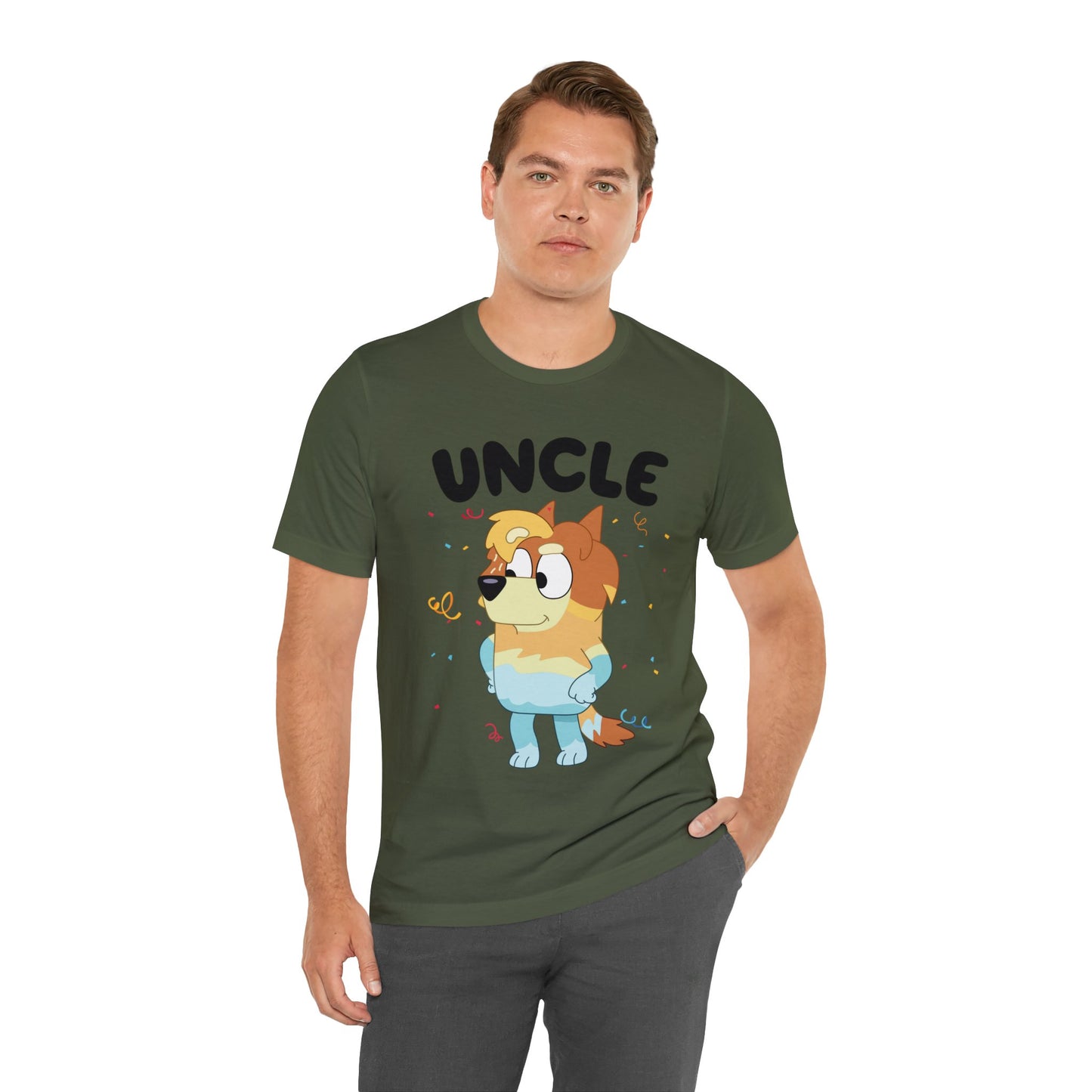 Uncle Bluey Birthday Short sleeve Tshirt