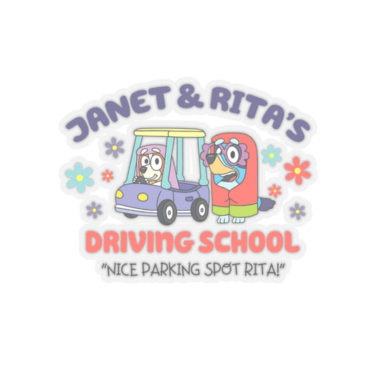 Janet & Rita's Driving School Kiss-Cut Stickers