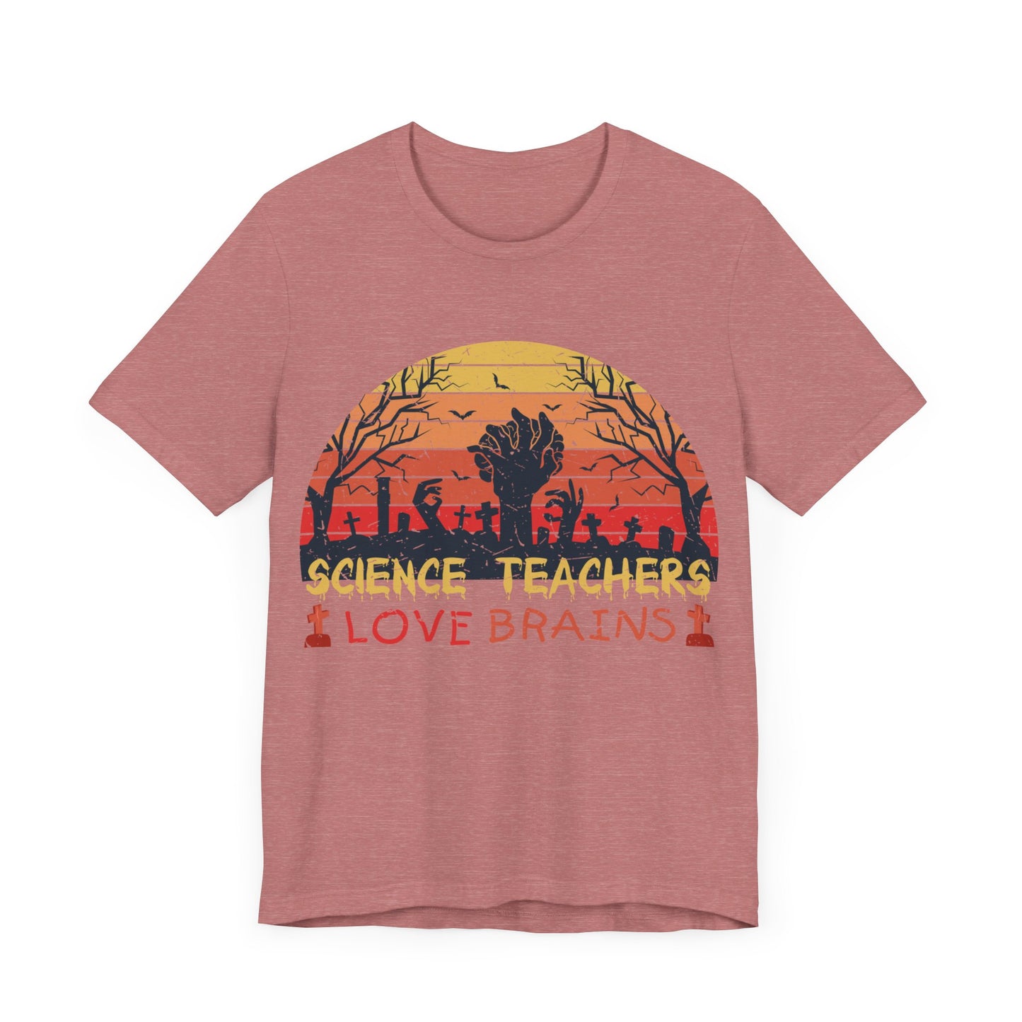 Science Teachers Love Brains Jersey Short Sleeve Tee
