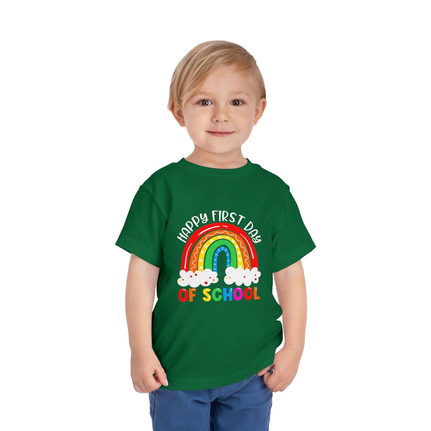 Happy First Day of School Toddler Short Sleeve Tee