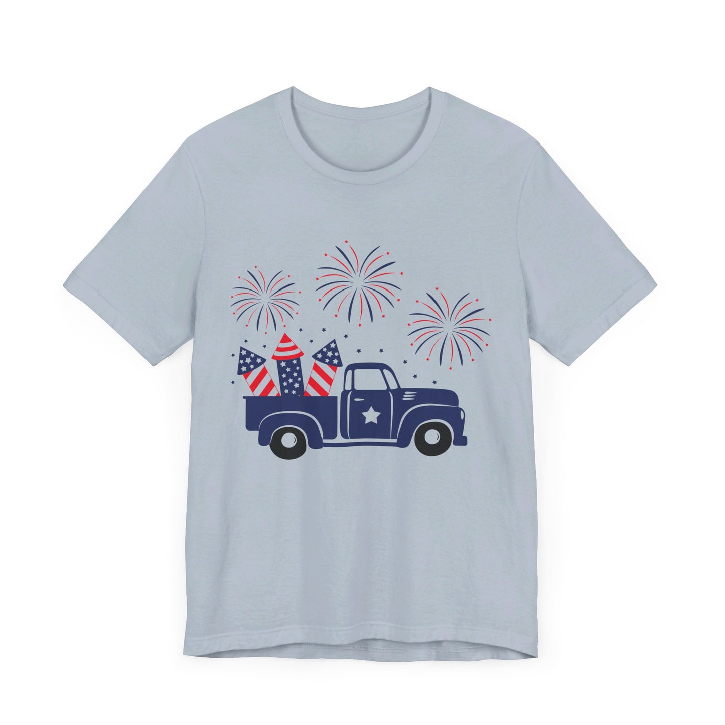 Truck & Fireworks Jersey Short Sleeve Tee