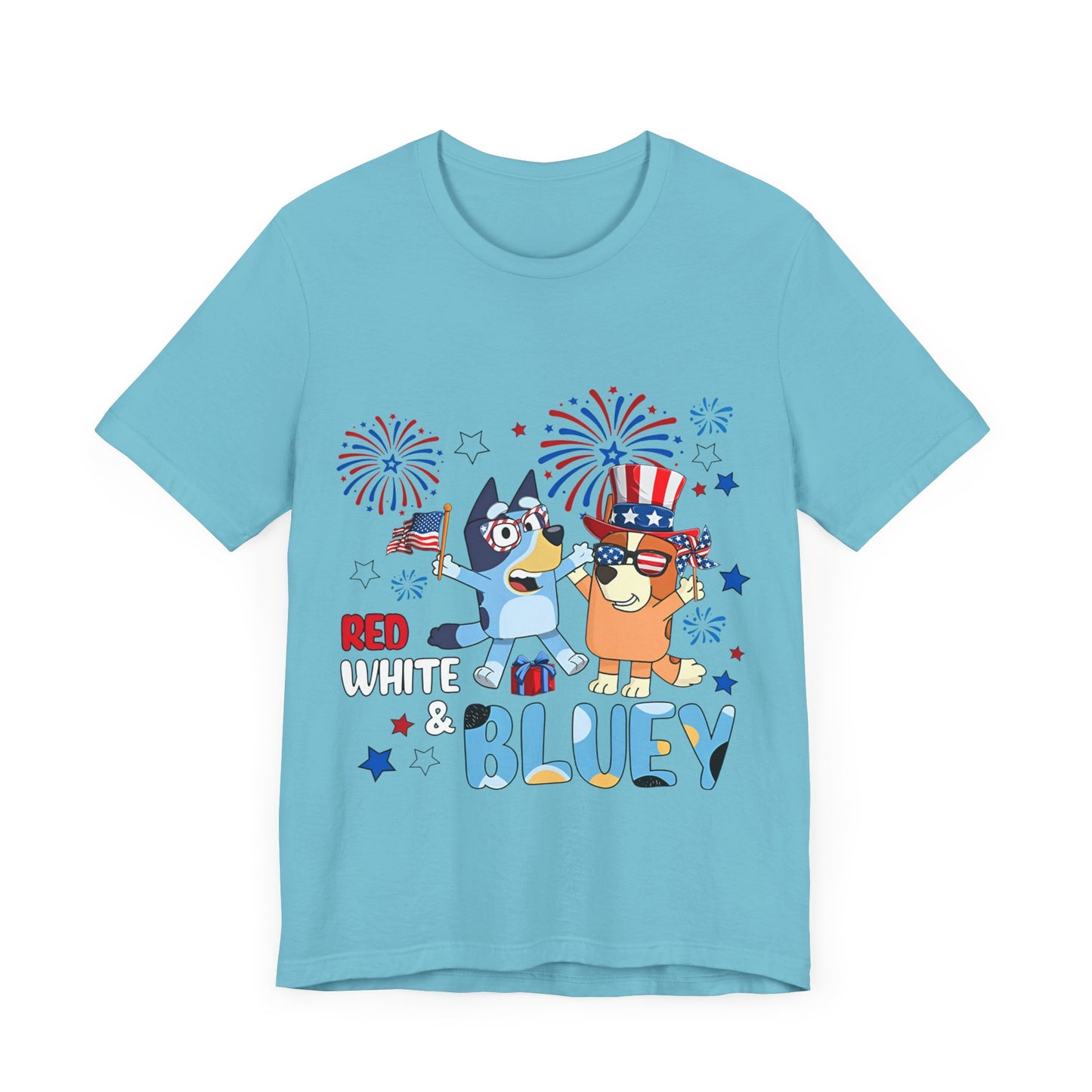 Red, White & Bluey Jersey Short Sleeve Tee