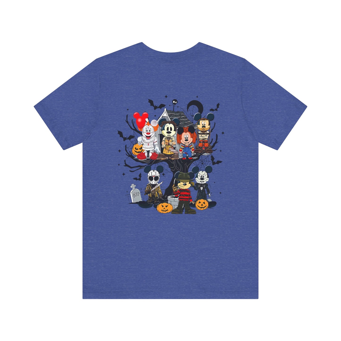 Mickey Halloween (front and back) Jersey Short Sleeve Tee
