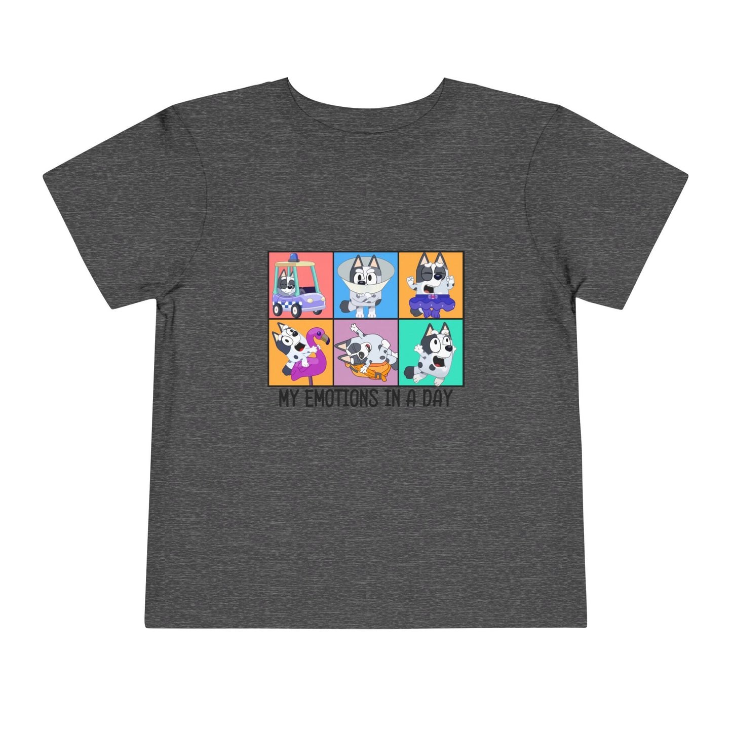 My emotions in a day Toddler Short Sleeve Tee