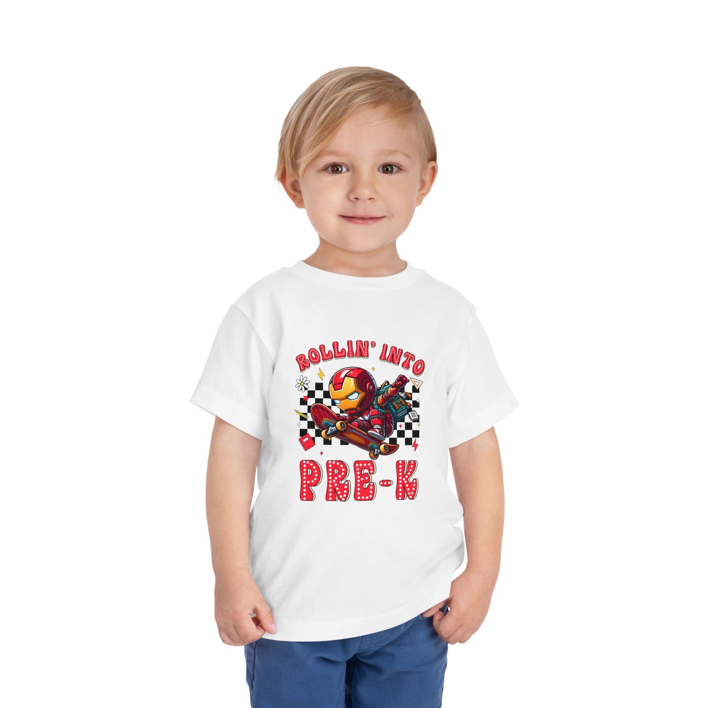 IRON MAN - Rollin' Into Pre-K Toddler Short Sleeve Tee