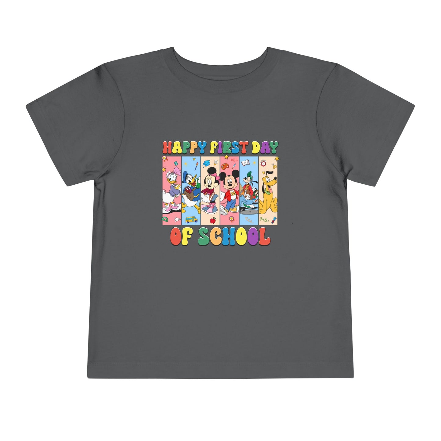 Happy First Day of School Toddler Short Sleeve Tee