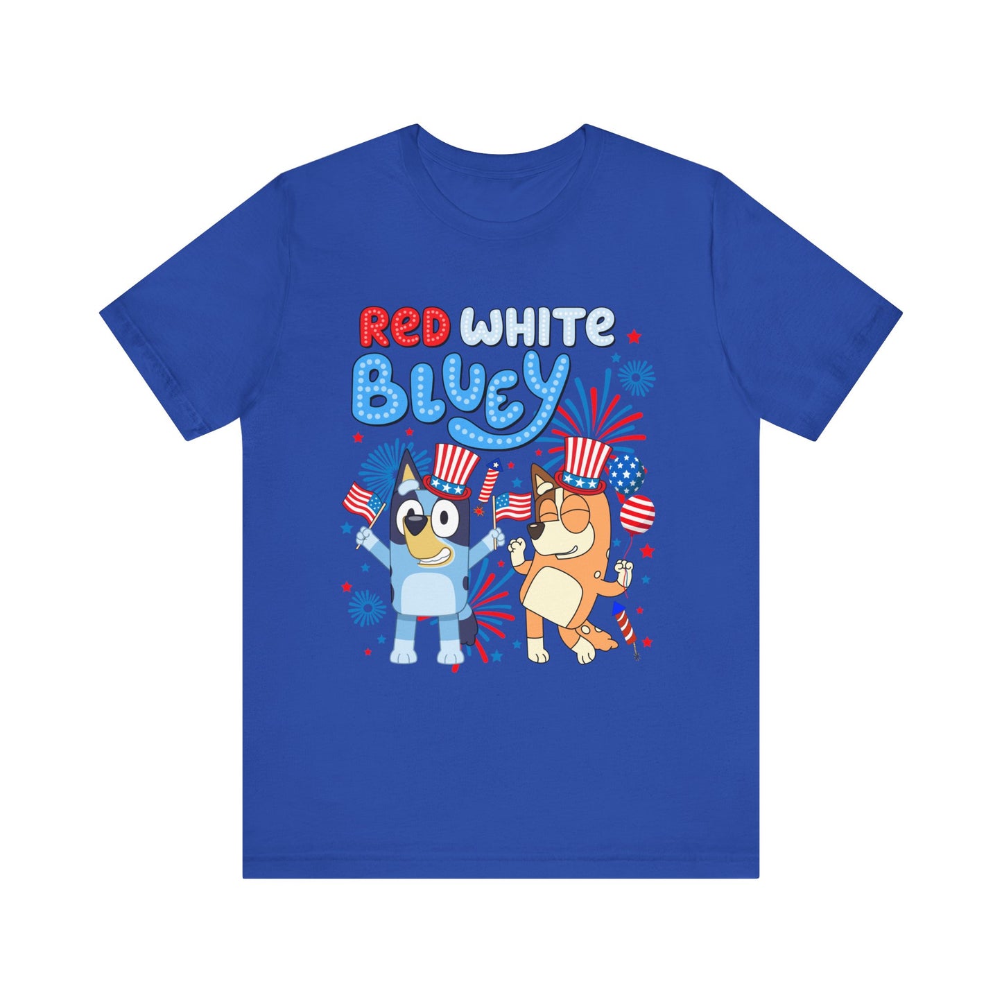 Red, White & Blue Jersey Short Sleeve Tee