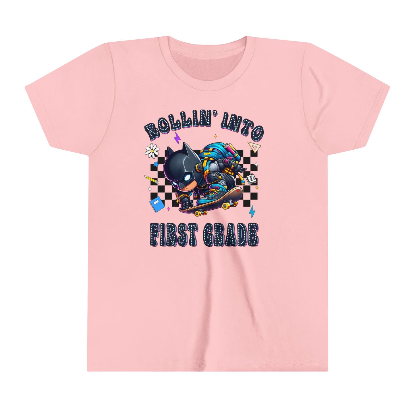 BATMAN - Rollin' Into 1st Grade Youth Short Sleeve Tee