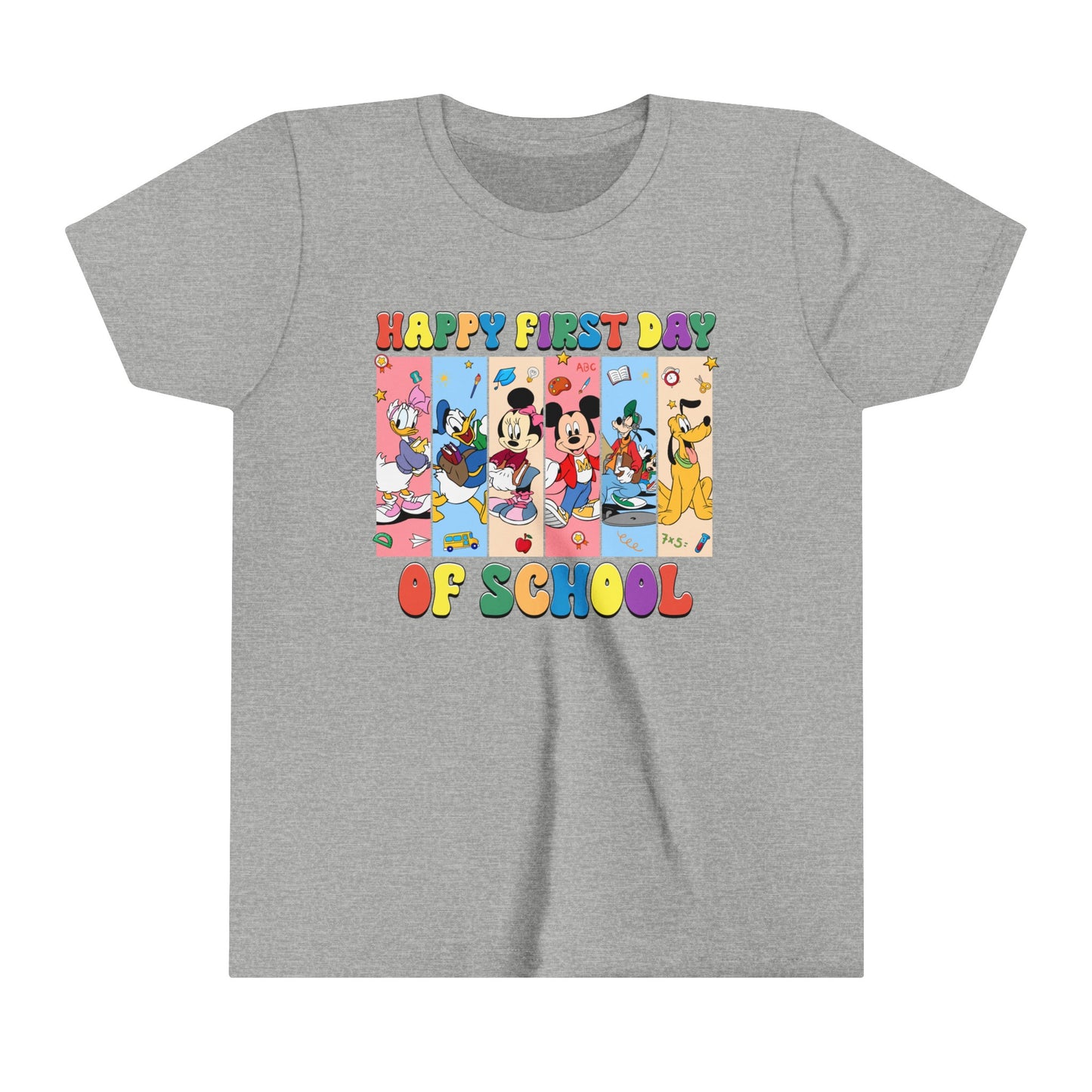 Happy First Day of School Youth Short Sleeve Tee