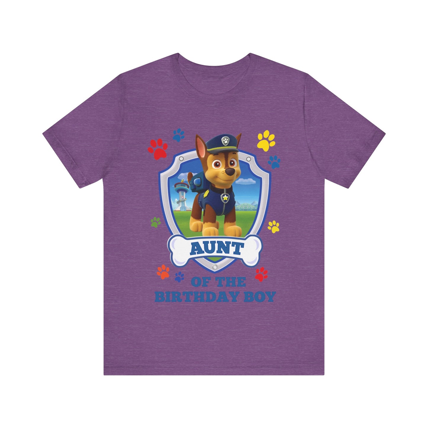 Aunt of the Birthday Boy Jersey Short Sleeve Tee