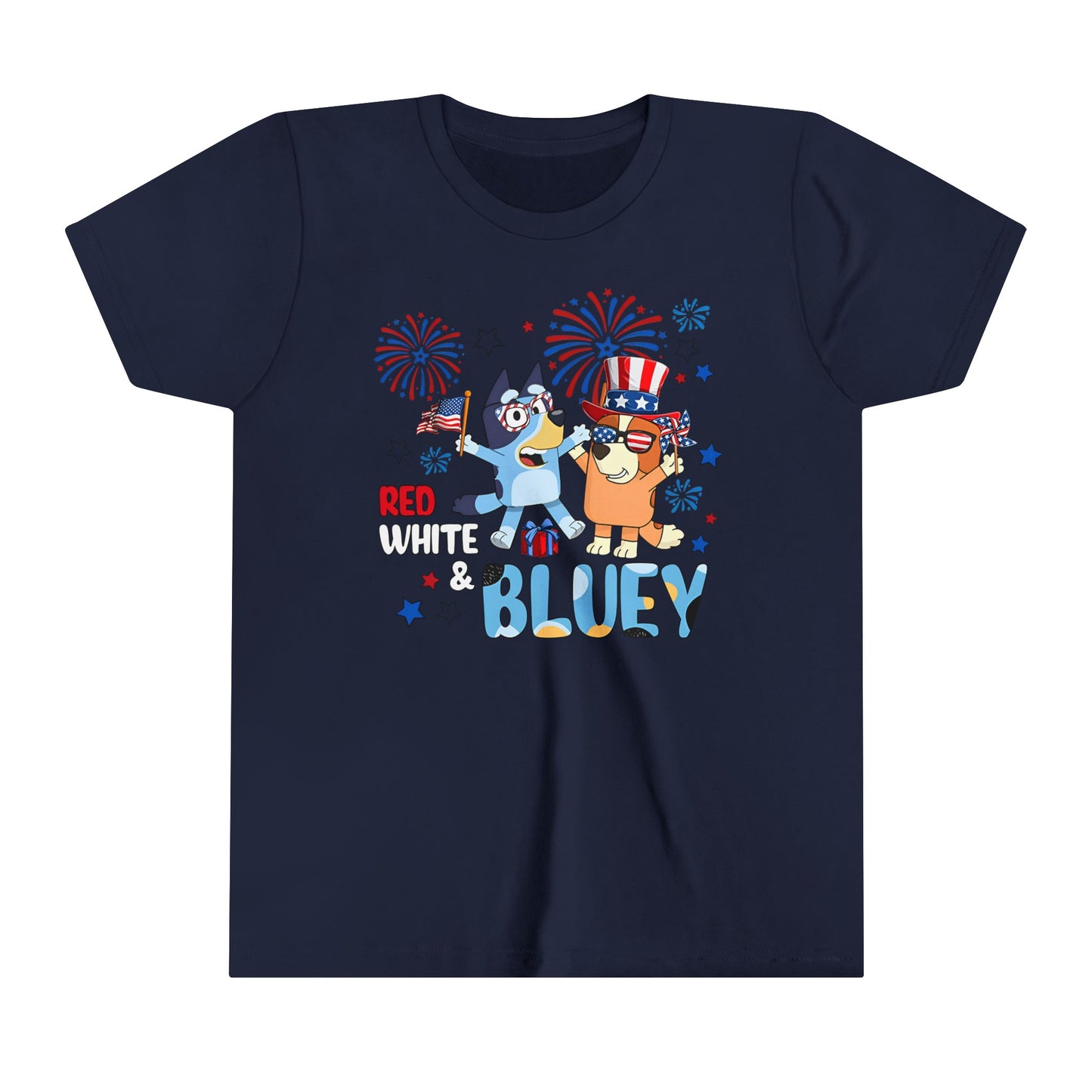 Red, white & Bluey Youth Short Sleeve Tee