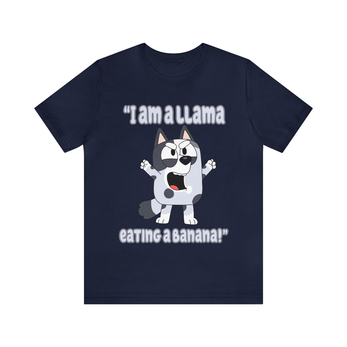I am a llama eating a banana Short Sleeve Tshirt